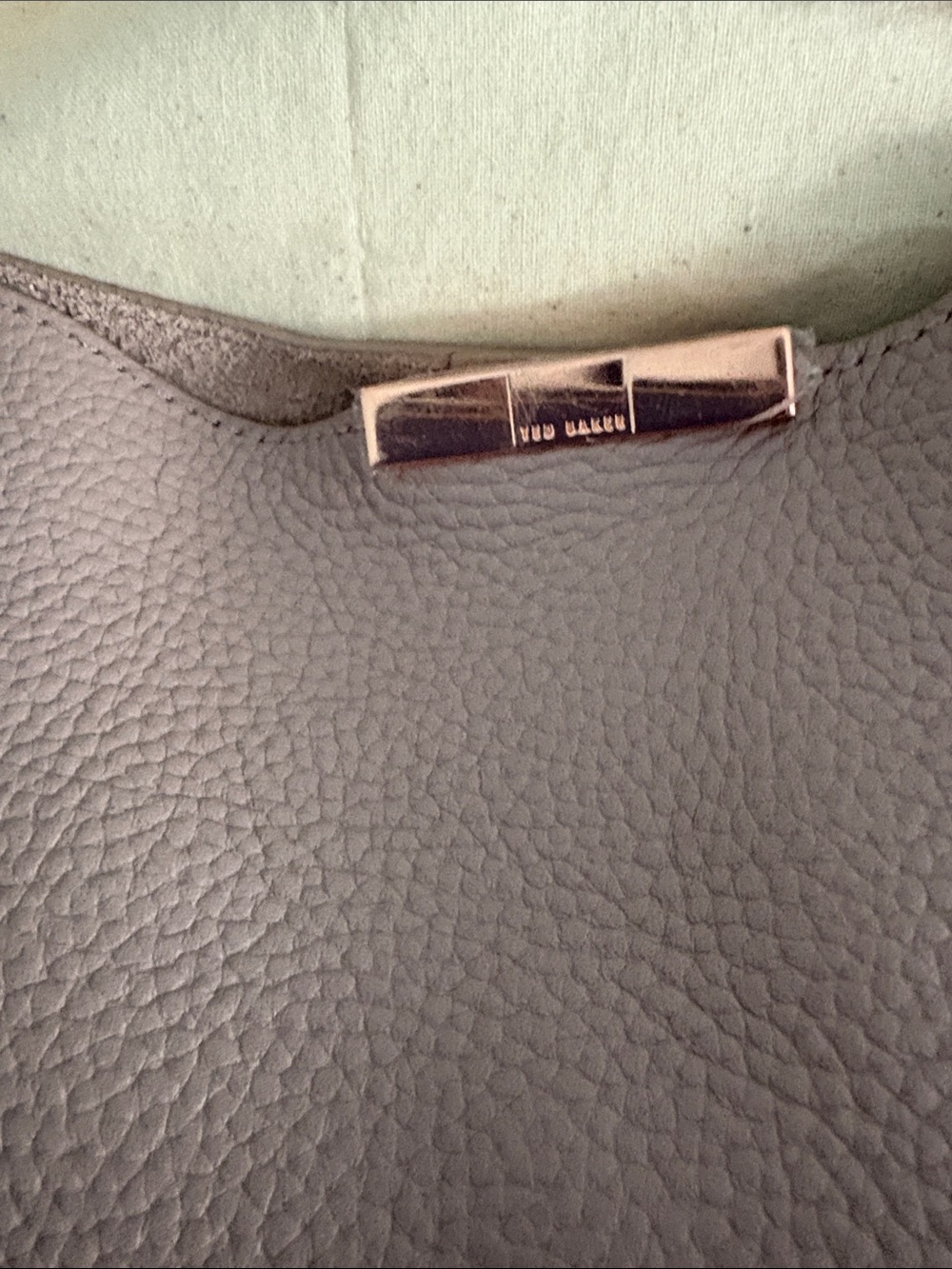 Ted Baker Dusty Pink Leather Shoulder Tote with Detachable Pouch - Picture 4 of 5